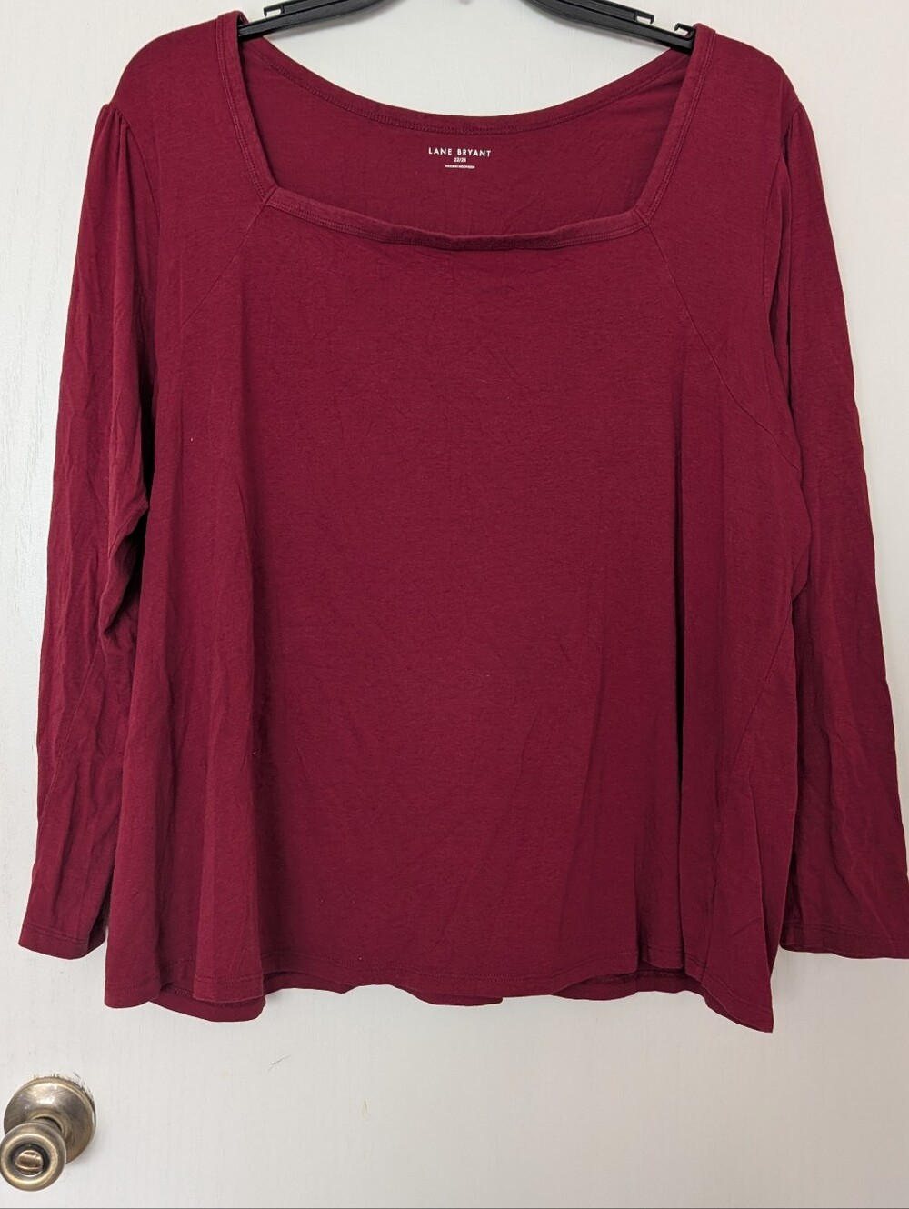 Lane Bryant Women's Red Long Sleeve Top Size 22/24